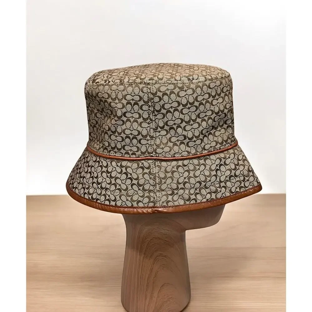 NWOT Y2K Coach Mini Signature Peaked Crusher Hat Size M/L